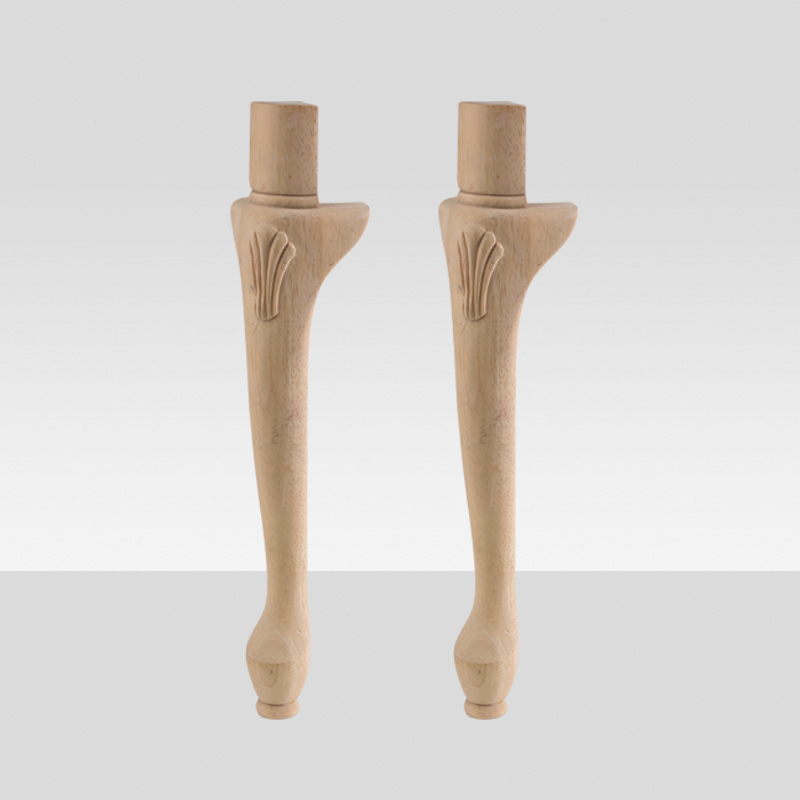 435mm unfinished carved wood furniture cabinet chairs legs