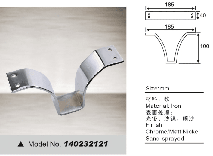 Metal sofa leg V shape feet for furniture