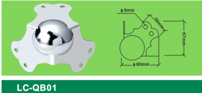 LC-QB01 old style Right Angle ball corner,box sofa corner Flight case hardware