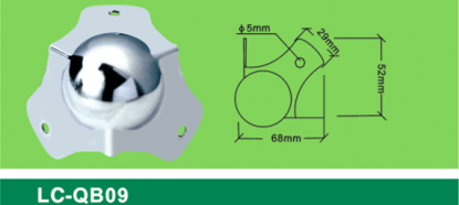 LC-QB09  medium-size ball corner,box sofa corner Flight case hardware