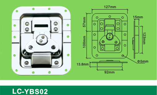 LC-YBS02 blank holder big flat padlock,Flight case road case hardware