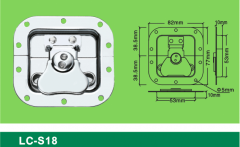 LC-S18 samall flat Latch,Flight case road case hardware-Professional Furniture Hardware Fittings Manu