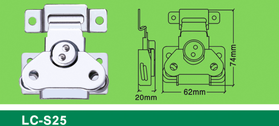 LC-S25 new medium-sized flat toggle latch,Flight case road case hardware