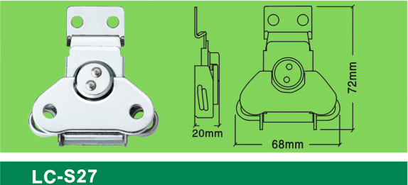 LC-S27 medium-sized flat toggle latch,Flight case road case hardware