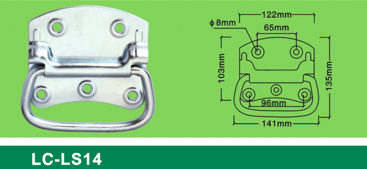 LC-LS14 5holes big handle,Flight case road case hardware