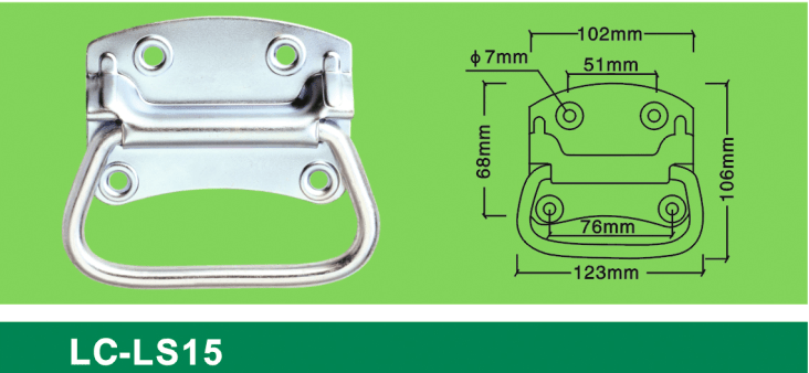 LC-LS15 4holes middle-sized handle,Flight case road case hardware