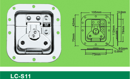 LC-S11 hexagon middle-sized Latch,Flight case road case hardware