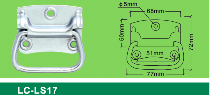 LC-LS17 3holes small-sized handle,Flight case road case hardware