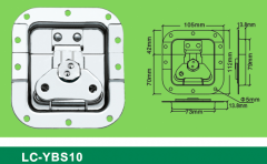 LC-YBS10 blank holder hexagon middle-sized flat Latch,Flight case road case hardware-Professional Fur