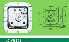 LC-YBS09 blank holder hexagon middle-sized Latch,Flight case road case hardware-Professional Furnitur