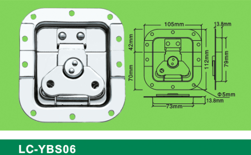 LC-YBS06 blank holder middle-sized flat Latch,Flight case road case hardware