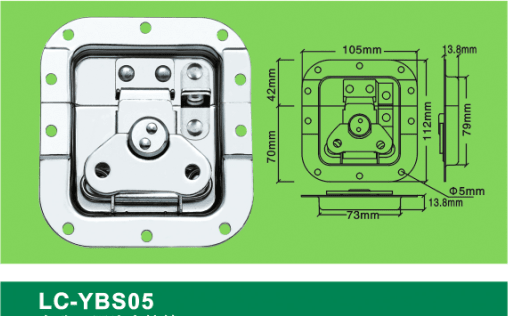 LC-YBS05 blank holder middle-sized Latch,Flight case road case hardware