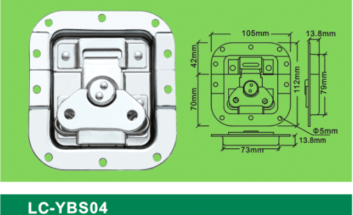 LC-YBS04 blank holder middle-sized new flat padlock,Flight case road case hardware