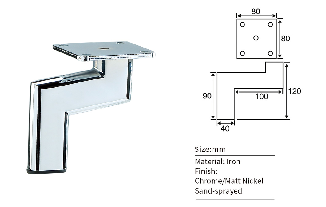 metal sofa leg 14023236