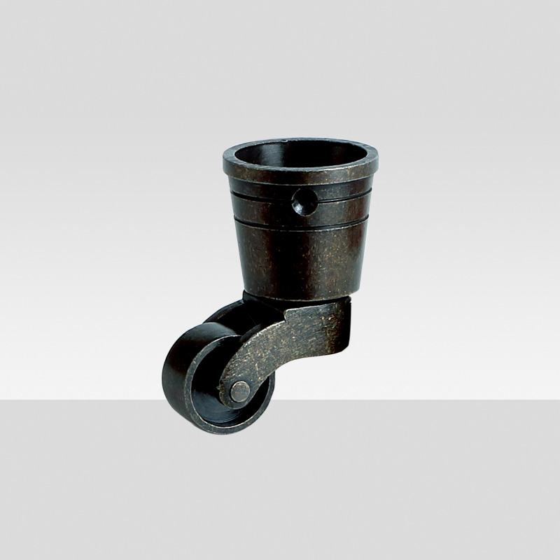 Dark bronze copper castors for sofa and bed 18040135