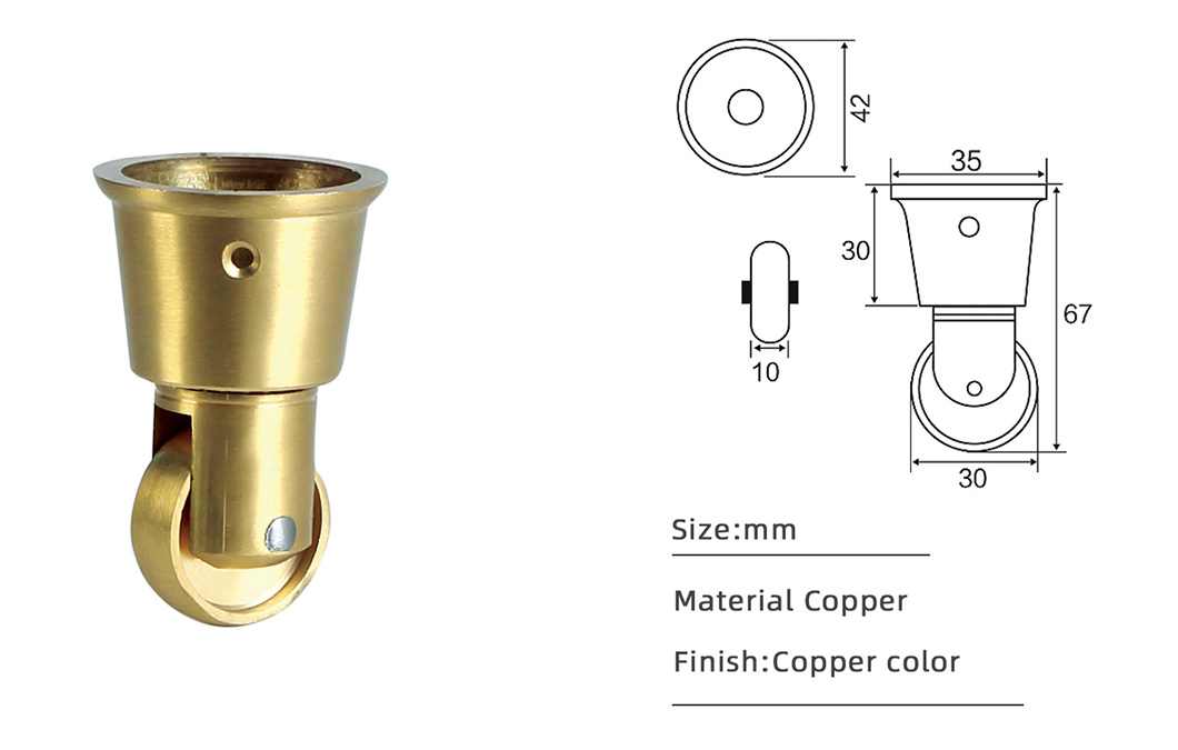 copper casters