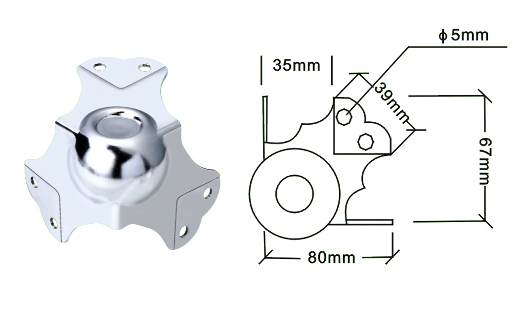 luggage corner case hardware