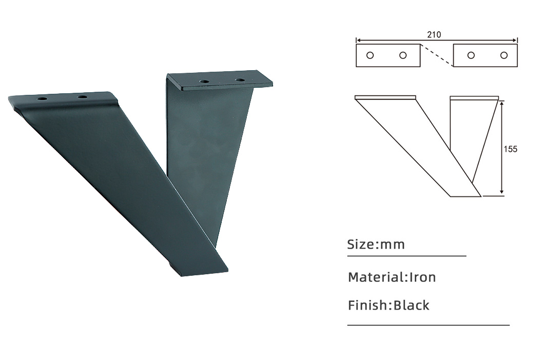 155mm Modern cabinet legs