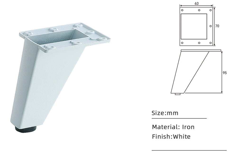 95mm sofa low leg