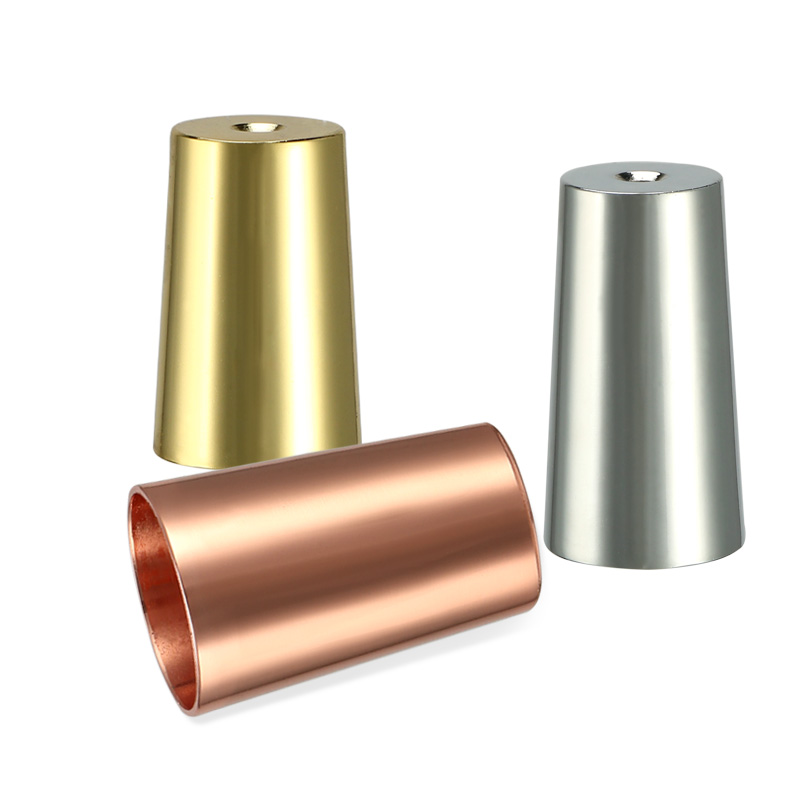 Zinc alloy brass furniture bed metal table leg cups 18050009