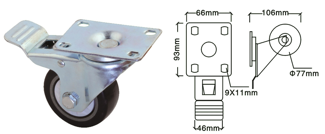 luggage caster wheel