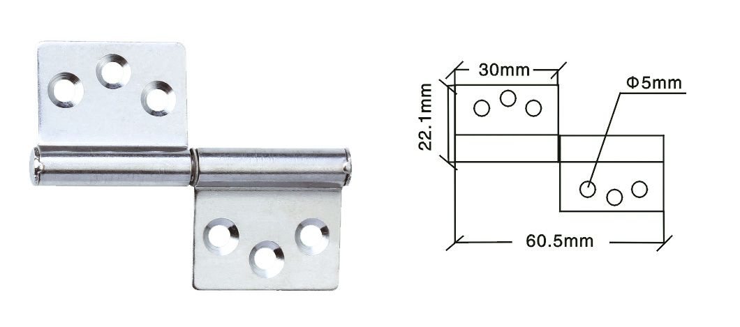 stainless steel butt hinge